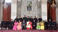 Call on the Hon'ble President of India by IRRS Gr A officers 07.12.2022